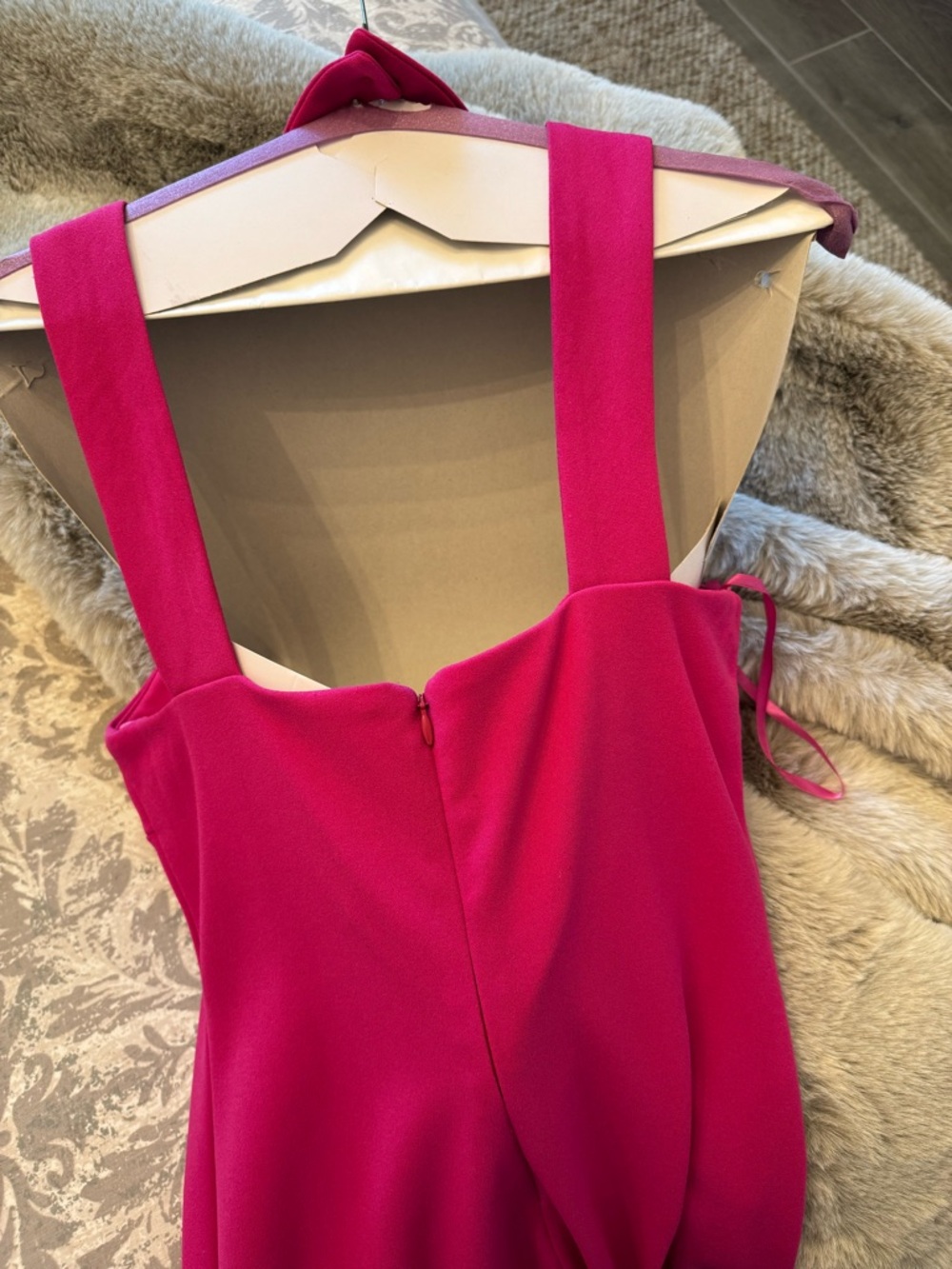 bebe Fuchsia Halter Cutout Bodycon Mini Dress - Picture 6 of 8